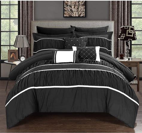 black bed comforter|all black bed comforters.